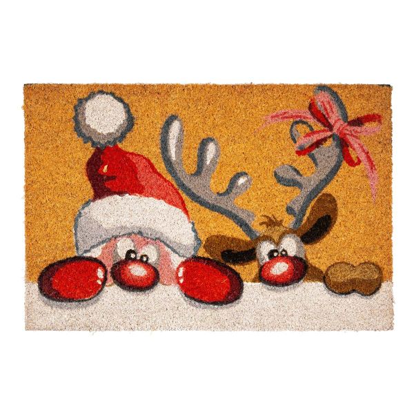 Zerbino di Natale Santa Claus and His Reindeer 60 cm