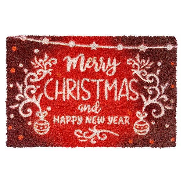 Zerbino di Natale Happy Christmas Holidays 60 cm