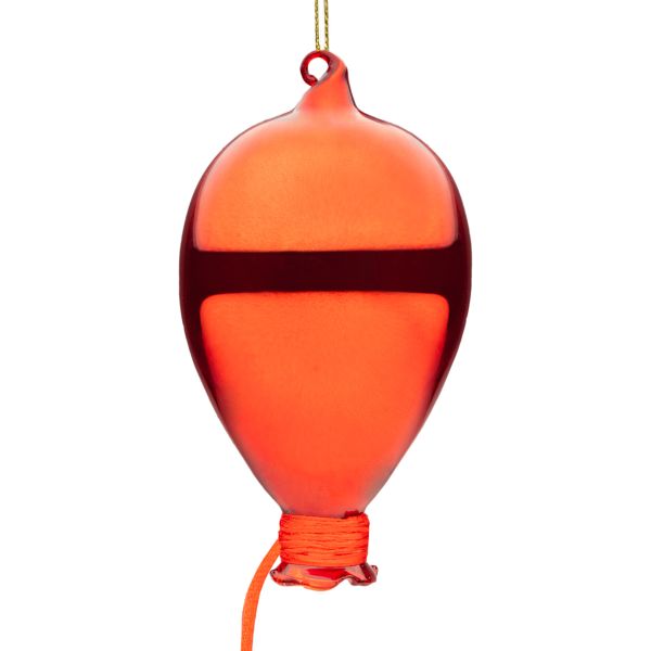 Pallina di Natale in vetro Heart Flight Balloon 14 cm
