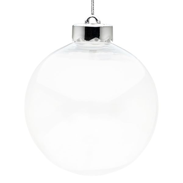 Pallina di Natale trasparente Sphere of Time 10 cm