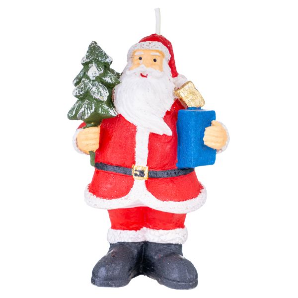 Candela Babbo Natale e gli Abeti dei Ricordi 12 cm