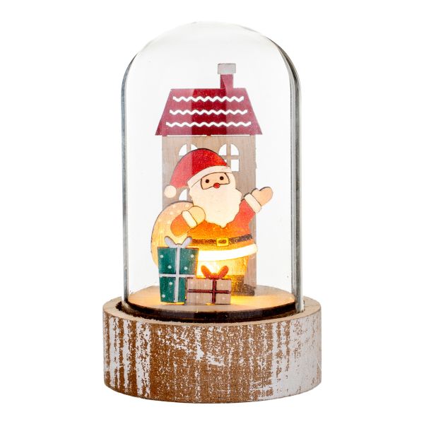 Ampolla Natalizia Happy Santa in the Magical Night 10 cm