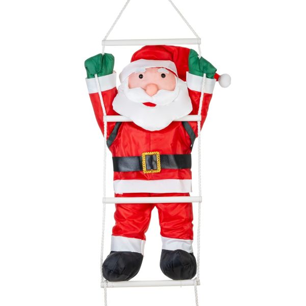 Fuoriporta Natalizio Santa Claus Climbing 70 cm