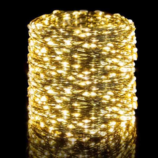 Catena luminosa Octans 480 Micro Led 24 Mt - Bianco Caldo