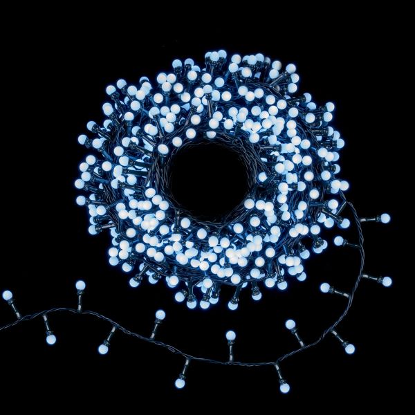 Catena luminosa Lyra 500 Led Ball 25 Mt - Bianco Freddo