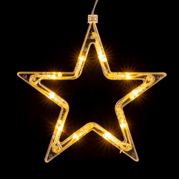 Stella Luminosa Starlyx 10 Led 20 cm - Bianco caldo