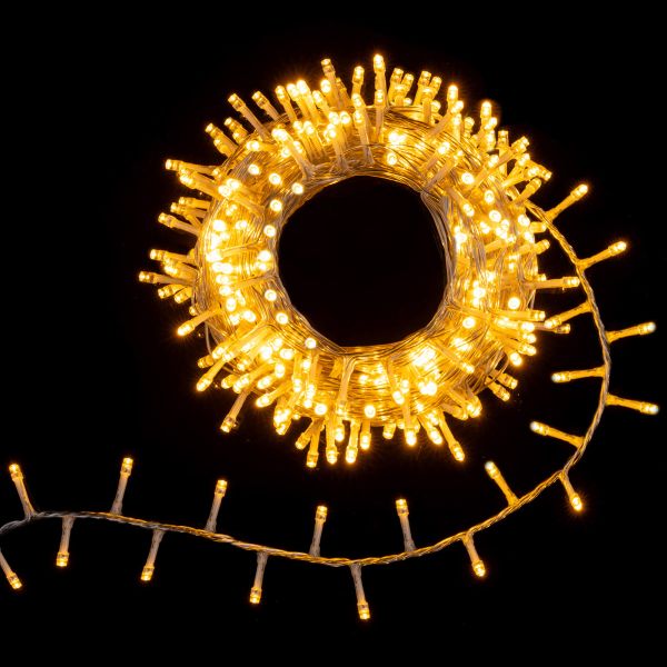 Catena luminosa Perseus  300 Led 15 Mt - Bianco Caldo