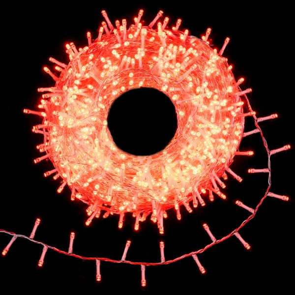 Catena luminosa Centaurus 1000 Led 50 Mt - Rosso