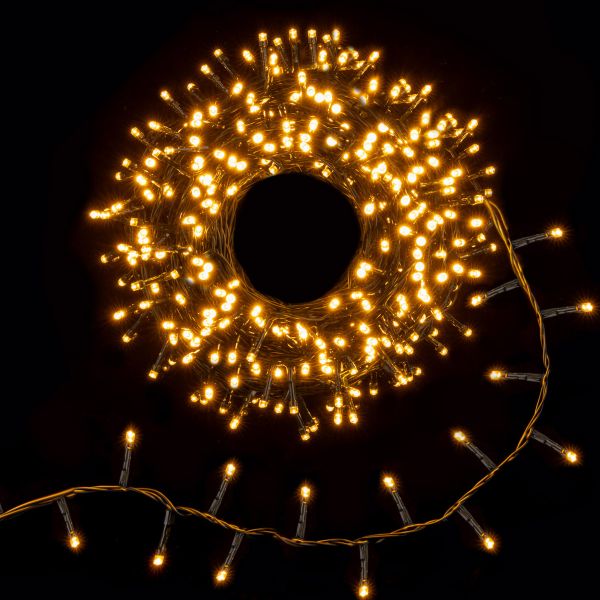 Catena luminosa Andromeda  500 Led 25 Mt - Bianco Caldo