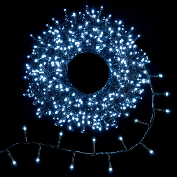 Catena luminosa Pegasus  1000 Led 50 Mt - Bianco Freddo