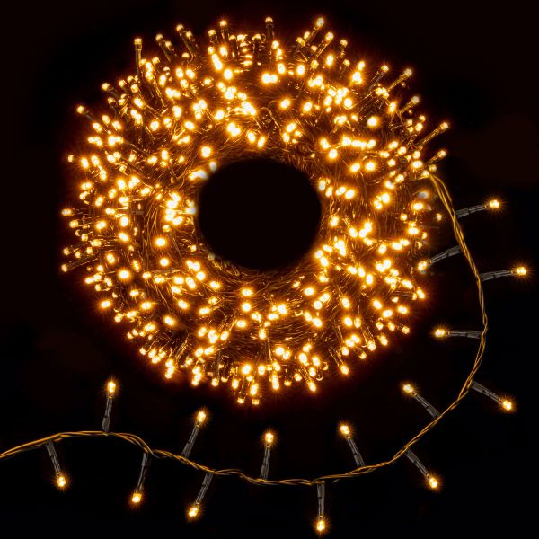 Catena luminosa Pegasus  1000 Led 50 Mt - Bianco Caldo