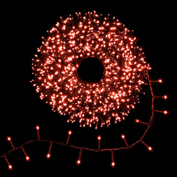 Catena luminosa Hydra 2000 Led 100 Mt - Rosso