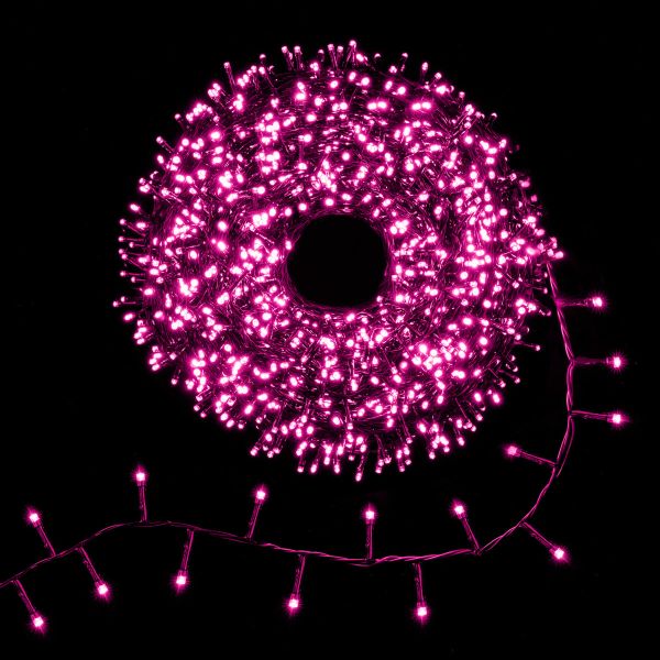 Catena luminosa Hydra 2000 Led 100 Mt - Rosa