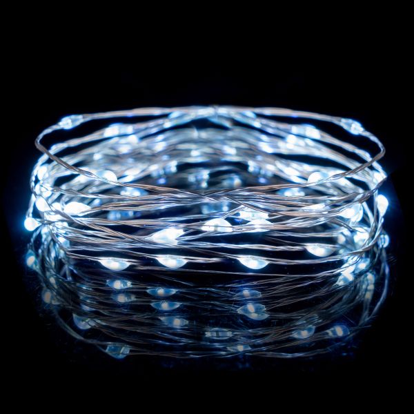 Catena luminosa Sagitta 20 Micro Led 2 Mt - Bianco Freddo