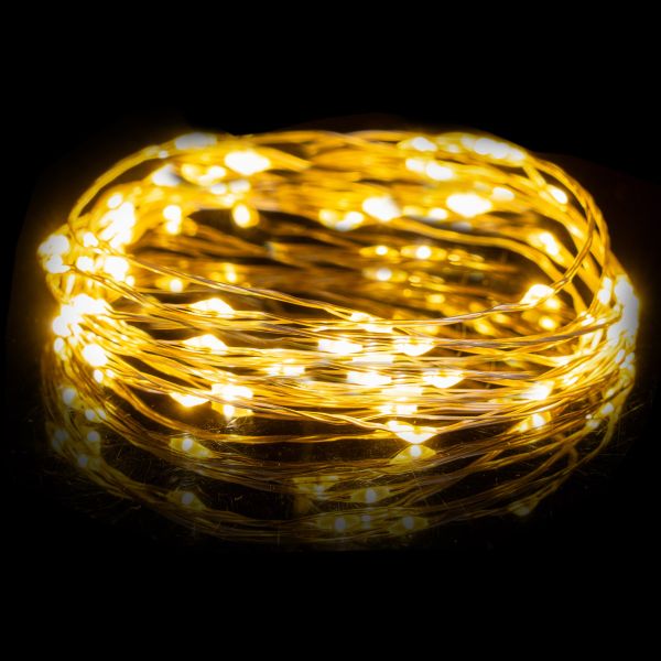 Catena luminosa Sagitta 20 Micro Led 2 Mt - Bianco Caldo