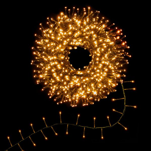 Catena luminosa cluster Aries 500 Led 10 Mt - Bianco Caldo