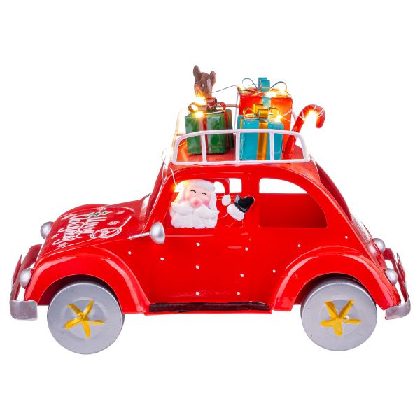 Babbo Natale e la Saetta su Ghiaccio 27 cm