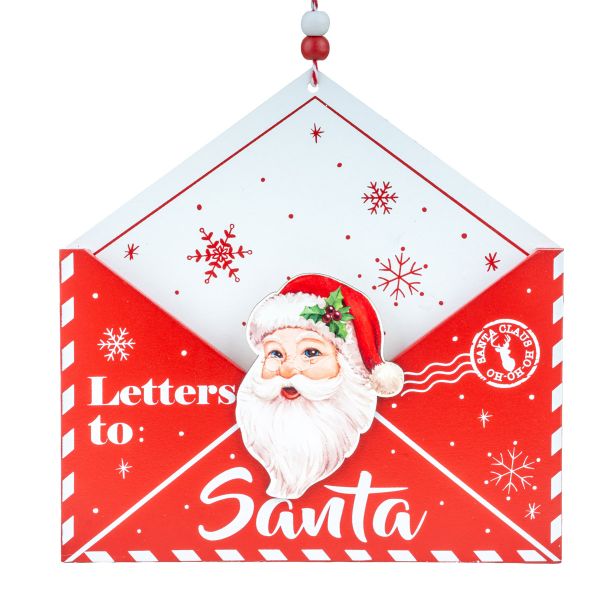 Addobbo Natalizio porta lettera Notizie per Santa 18 cm