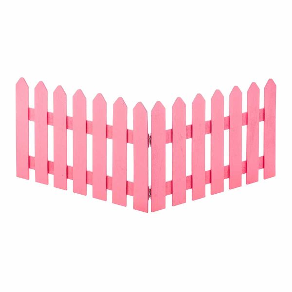 Steccato in legno rosa Roseau 80 cm