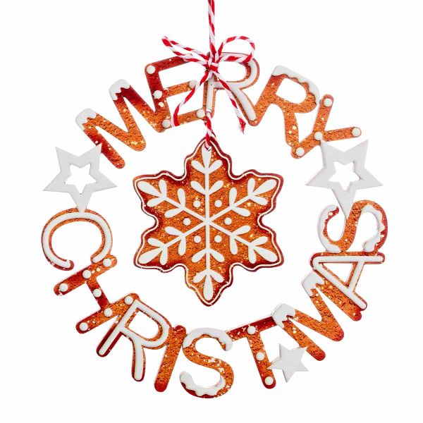 Addobbo Natalizio Gingerbread Christmas Snowflake 15 cm
