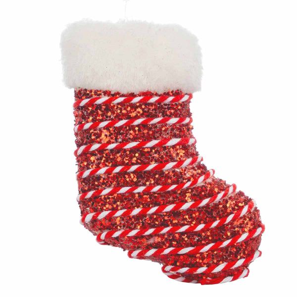 Addobbo Natalizio Stivale Christmas Sugar Trace 11 cm