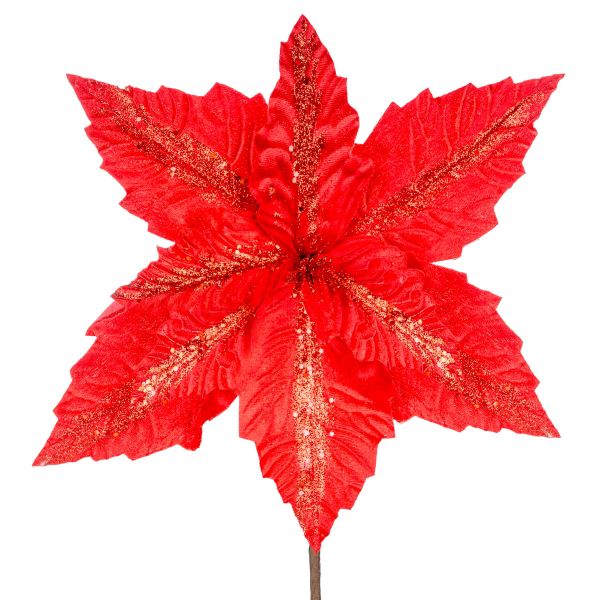 Fiore di Natale rosso Santa Caress 36 cm