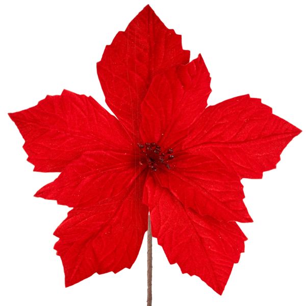 Fiore di Natale rosso la Vie en Rouge 30 cm