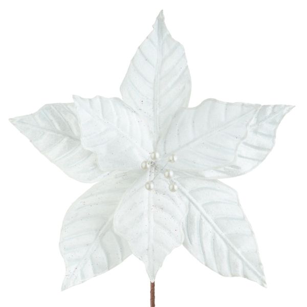 Fiore di Natale bianco Bruit des Pétales 22 cm