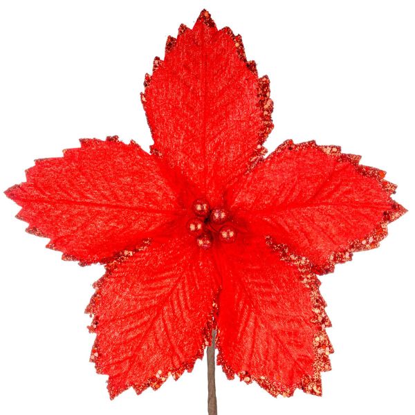 Fiore di Natale rosso Ancient Privilege 30 cm