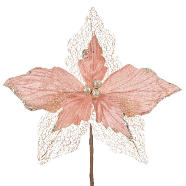 Fiore di Natale rosa Sweetness of Nature 30 cm