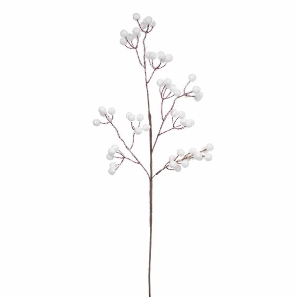 Ramo con bacche innevate Inverno Orientale 55 cm