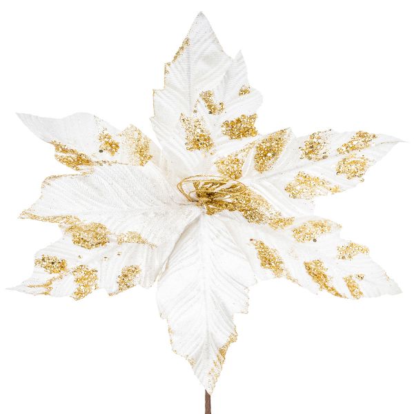 Fiore di Natale champagne Magical Brindle Petals 34 cm