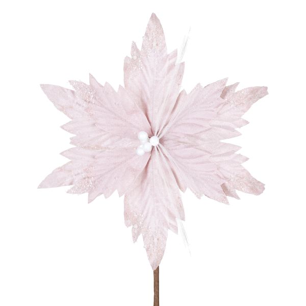Fiore di Natale rosa Gioco delle Ninfe 34 cm