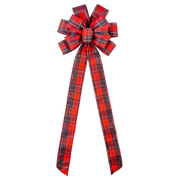 Puntale a coccarda in tartan Dunninald 25 cm