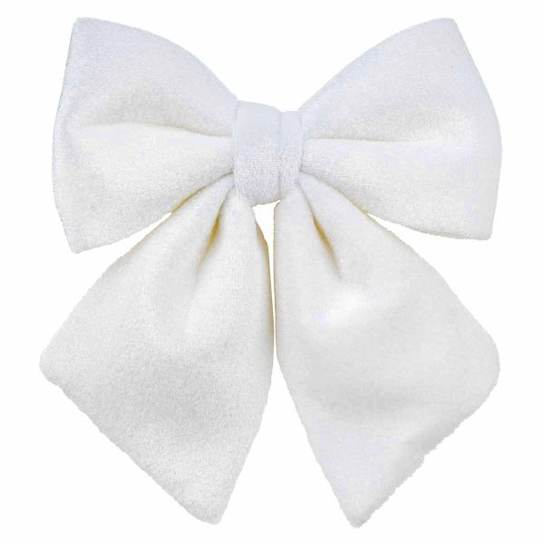 Fiocco Natalizio Pure Love White Bow 16 cm
