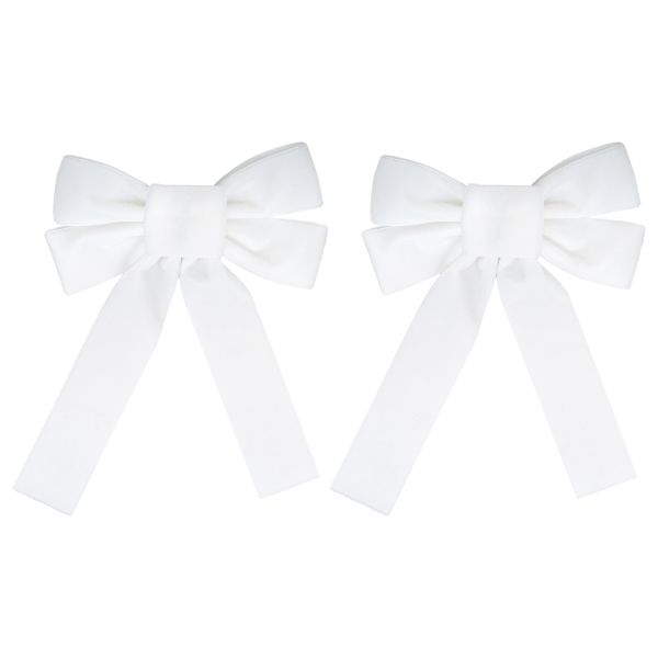 Set 2 Fiocchi Natalizi Cornice di Luna 22 cm