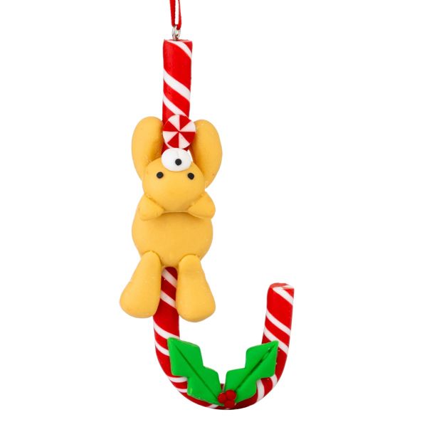 Addobbo Natalizio Bear Greedy for Candy Canes 12 cm