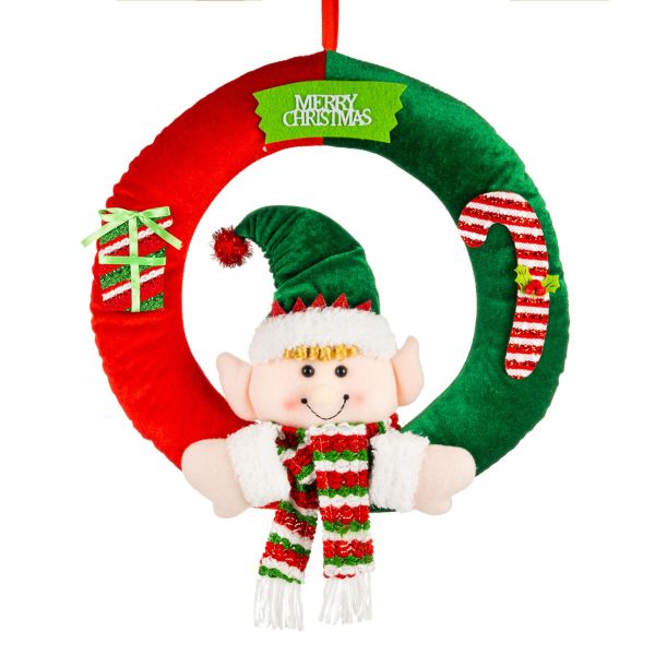 Fuoriporta Natalizio Candy Elf Sweet Gift 40 cm