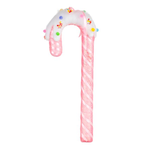 Addobbo Natalizio Bastoncino di Zucchero Glittering Dessert 55 cm