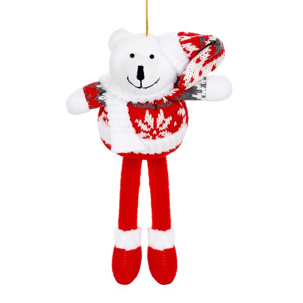 Addobbo Natalizio Christmas Polar Bear 28 cm