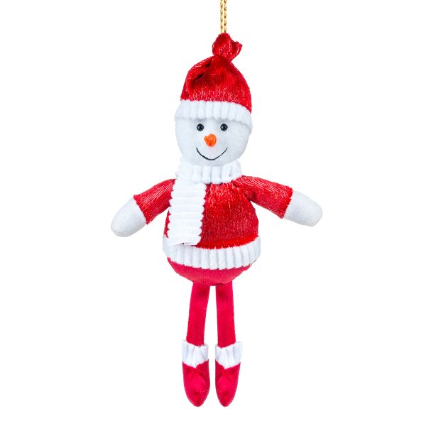 Addobbo Natalizio Pupazzo di Neve Forrest il Gelataio 28 cm