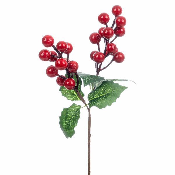 Ramo con bacche rosse Branche du Souvenir 25 cm