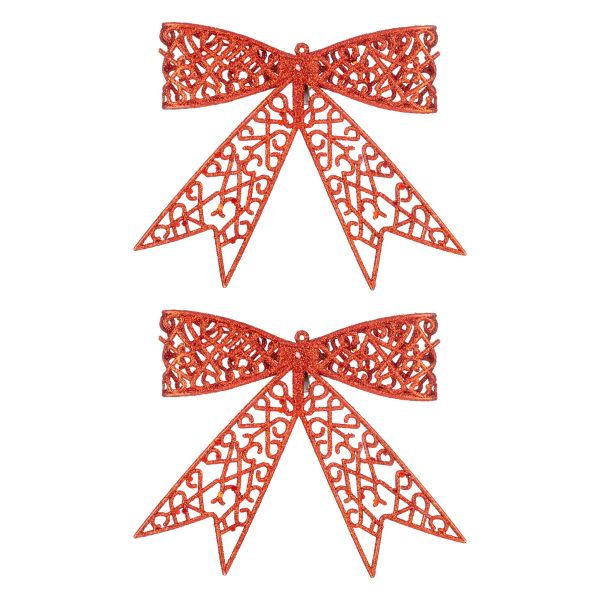 Set 2 Fiocchi Natalizi Brilliance of Magic 13 cm