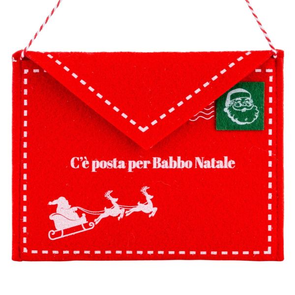 Addobbo Natalizio porta lettera Santa Emergency Response 18 cm