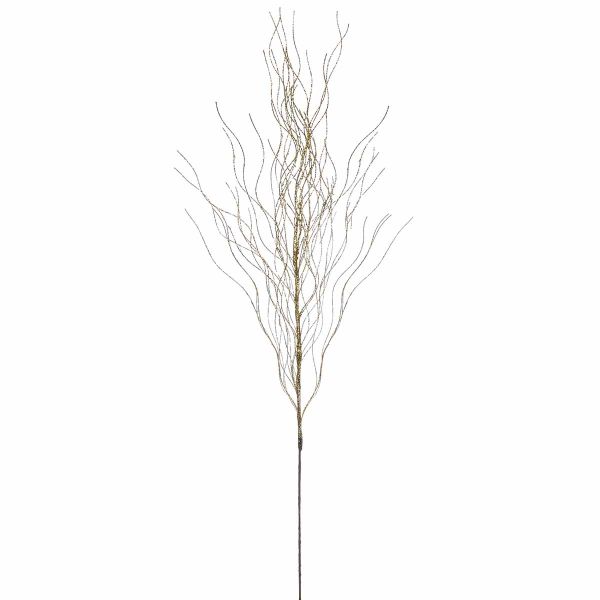Ramo oro con glitter Chant du Vent 75 cm
