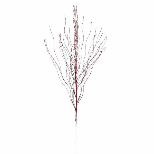 Ramo rosso con glitter Poete de la Foret 75 cm