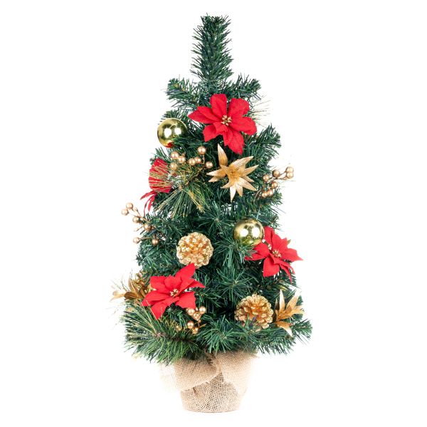 Mini Albero di Natale artificiale decorato Scravaion 60 cm