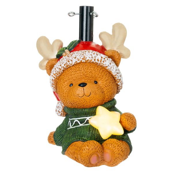 Base Albero di Natale con Luce Orso Cacciatore di Stelle 40 cm