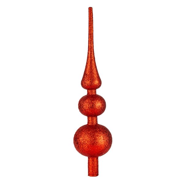Puntale per Albero di Natale rosso Duomo di Milano 30 cm