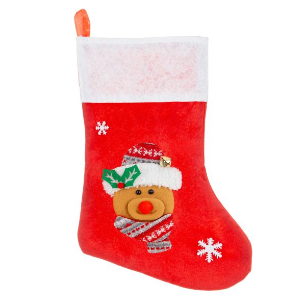 Calza di Natale Argo il pupazzo di neve esploratore 40 cm